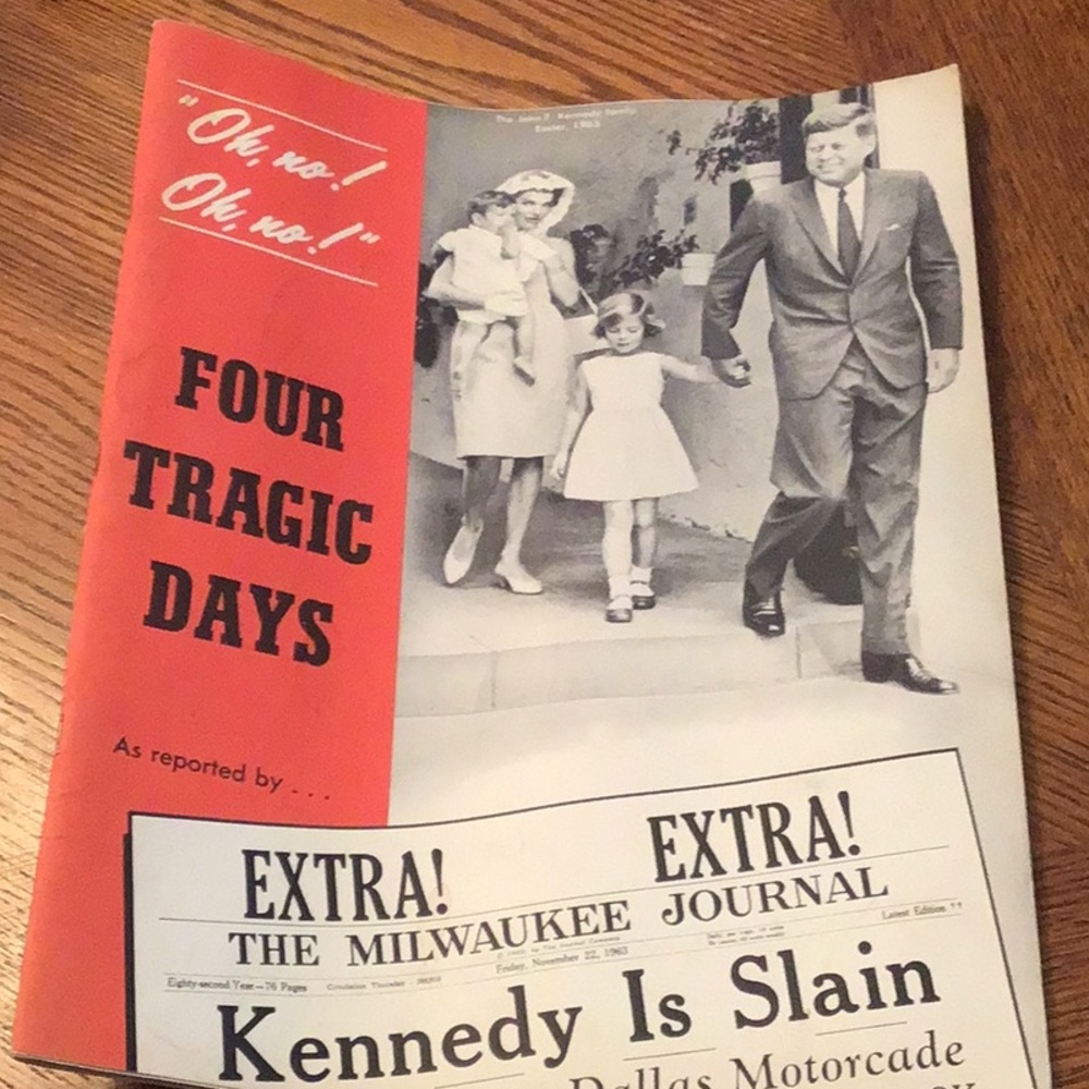 1963 vintage magazine about JFK